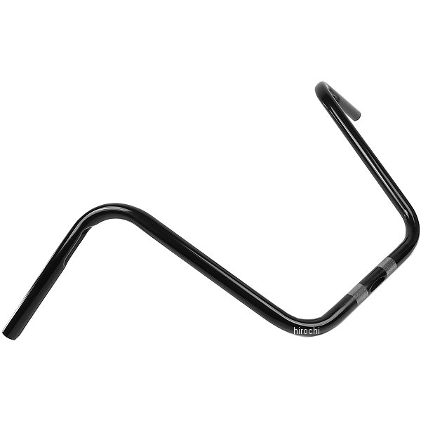 【セール特価】 1インチハンドルバー 14インチ エイプ (穴あけ加工) 黒