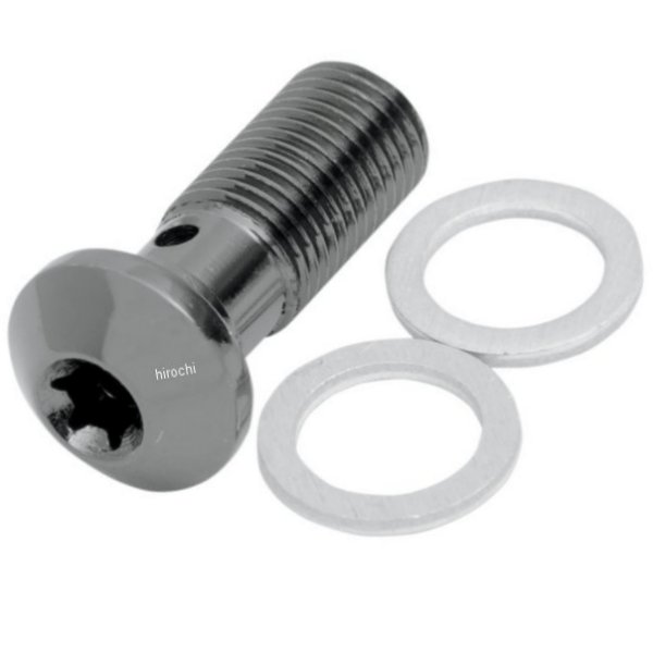 バンジョーボルト トルクス10mmX1インチ ステンレス/黒