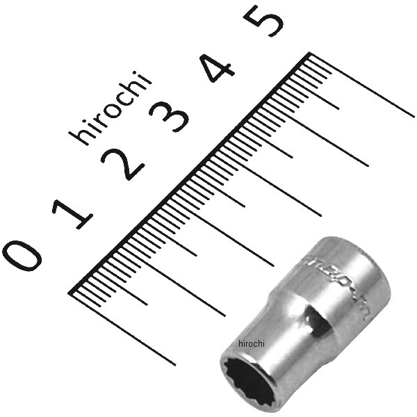 フランクドライブ 1/4インチ シャロー ソケット 12角 9/32インチ