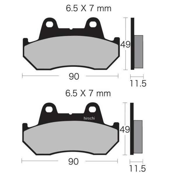 ブレーキパッド 84年-93年 GL1200、VT1100 セミメタル フロント