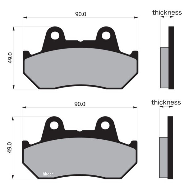 ブレーキパッド 81年-83年 CB750、CN250 セミメタル フロント/リア
