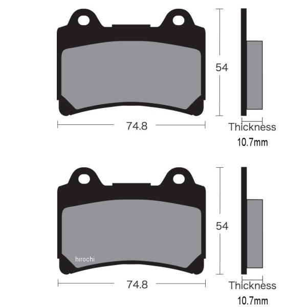 ブレーキパッド 86年-09年 XVZ1300、XV1200 セミメタル フロント/リア
