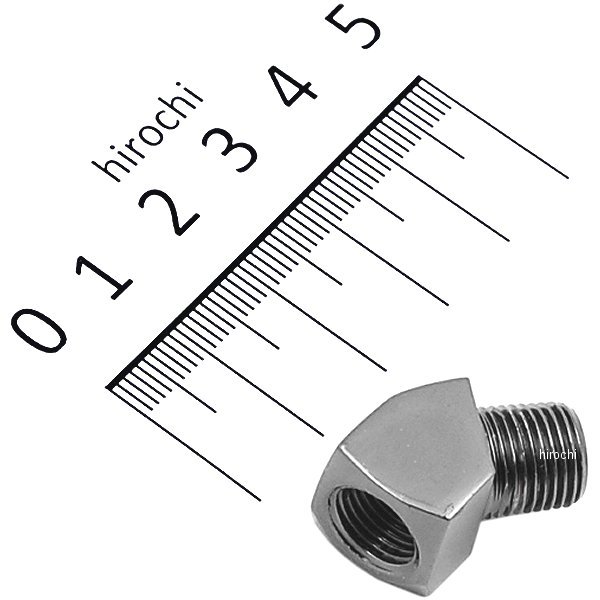 タンク、ホース フィッティング 45°1/8インチ(3mm) オス-1/8インチ(3mm) メス