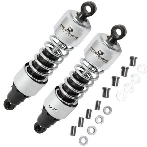 ショック 硬め 412 97年-10年 ホンダ、カワサキ 318mm クローム