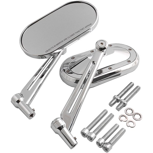 ミラー ヘビーインダストリー クローム (左右ペア)