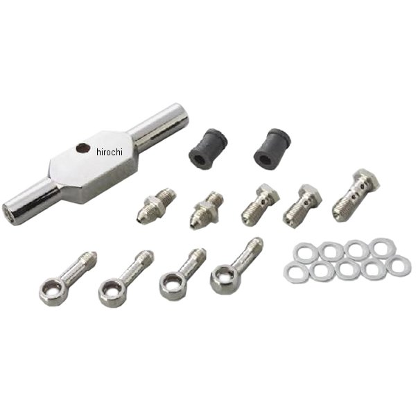 グッドリッジ ビルドアライン フィッティングキット フロント 3本タイプ 96年-03年ハーレー XL1200S ダブルディスク ステンレス