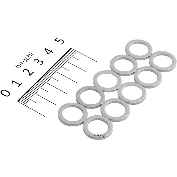 7/16インチ(11mm) アルミ クラッシュワッシャー (10個入り.)