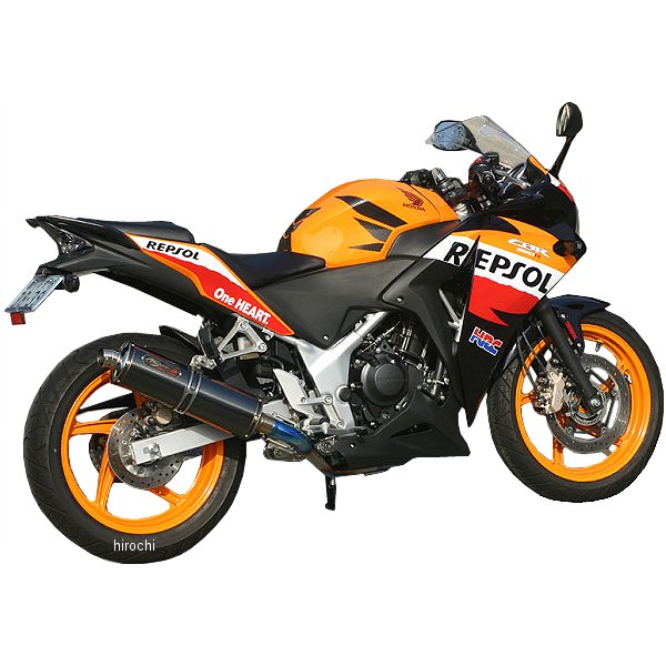 フルエキゾースト DLCチタン 1-1 11年-13年 CBR250R 黒