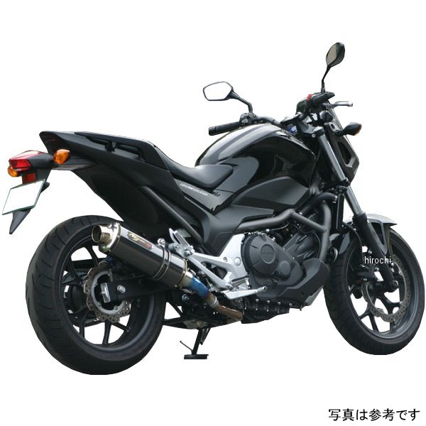 スリップオンマフラー HEATチタン 12年-13年 NC700X ブルーグラデーション