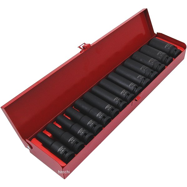 1/2DR 14PC ミリ ディープインパクトソケットセット