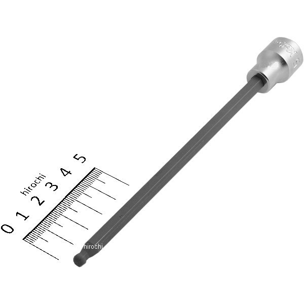 3/8インチsq ボールポイントヘックスビットソケット 全長160mm 5mm