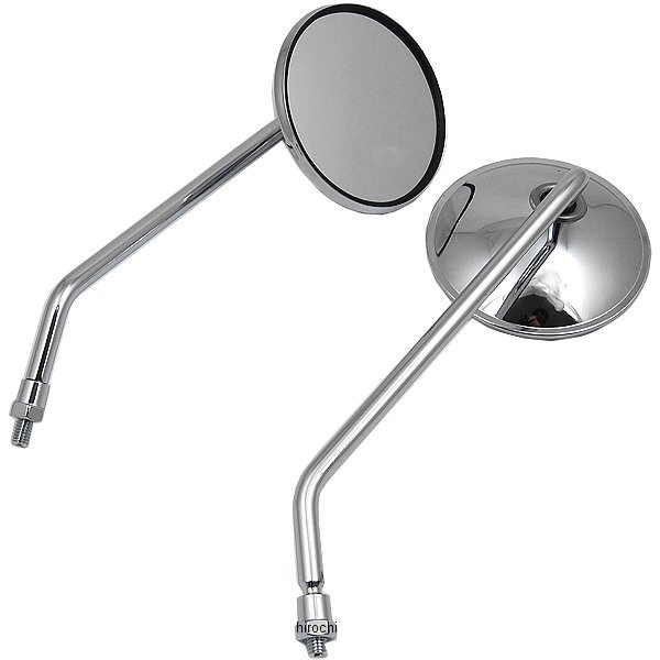 ミラー ホンダ、スズキ車用 正ネジ8mm メッキ 左右セット