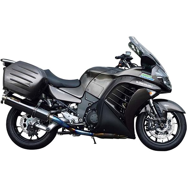 スリップオンマフラー DLCチタン 08年 1400GTR 黒