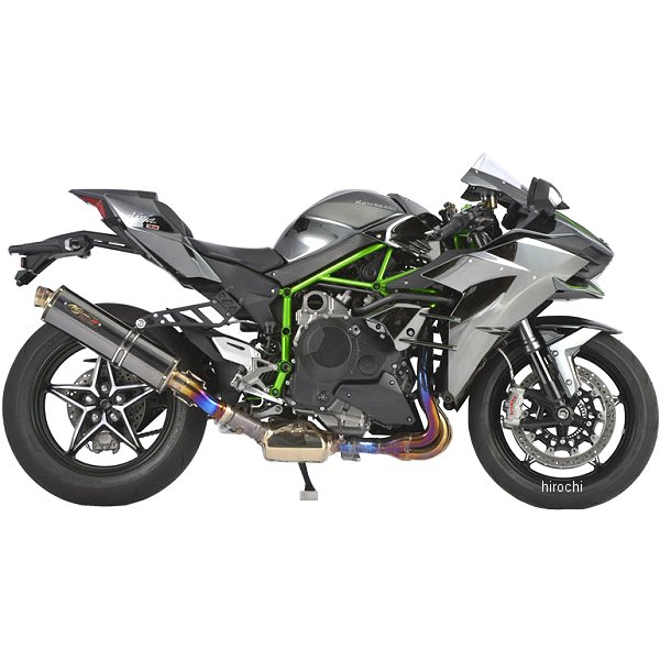 スリップオンマフラー DLCチタン 15年 ニンジャ H2 黒 DLCコーティング