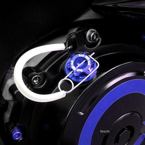 オイルフィラー キャップ MX M20X2.5 80年-14年 ホンダ、カワサキ、スズキ 青