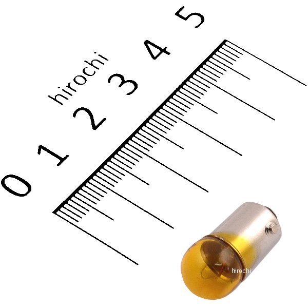 口金シングル球 6V3W メーター/ポジション球 (イエロー) (1個売り)