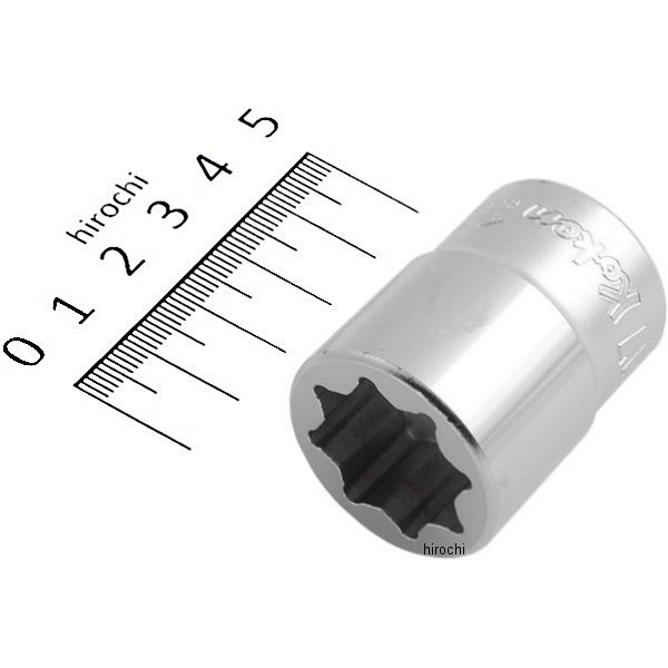 1/2インチsq ドレンプラグ用2重4角ソケット 17mm