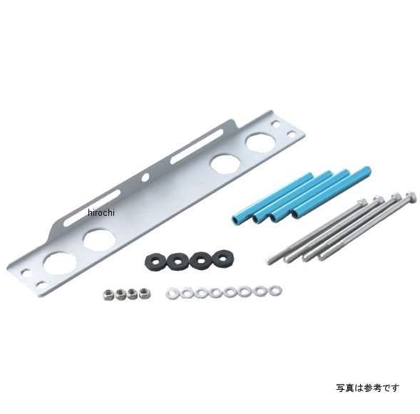 ストレートオイルクーラーステーセット 補修用 9インチ10段 全年式 Z1000 シルバー