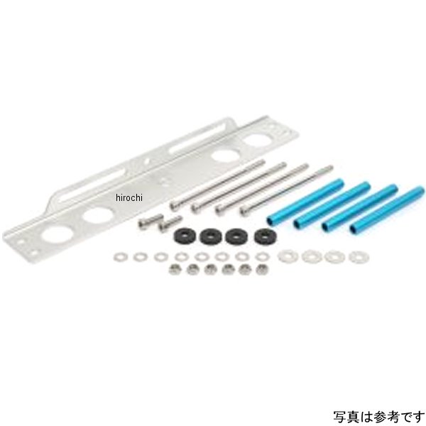 ラウンドオイルクーラーステーセット 補修用パーツ 9インチ10段 全年式 CBX400F シルバー