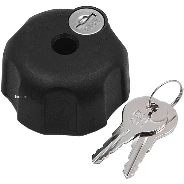 Bサイズアーム用ロック付きノブ 汎用 1インチボールのアームに対応 黒