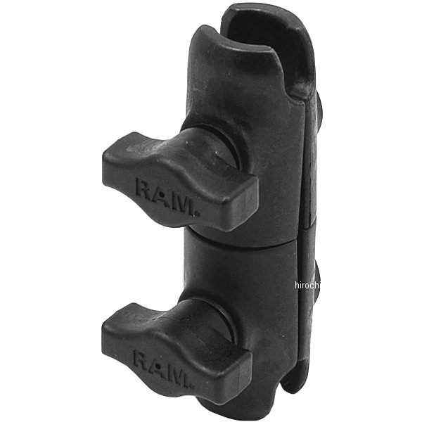 ダブルソケット スイベルアーム 1インチボール 黒