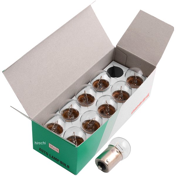 ノーマルバルブ 12V23W 小型ランプ改造用 ウインカー/ストップ球 (クリア) 1箱 (10個入り)