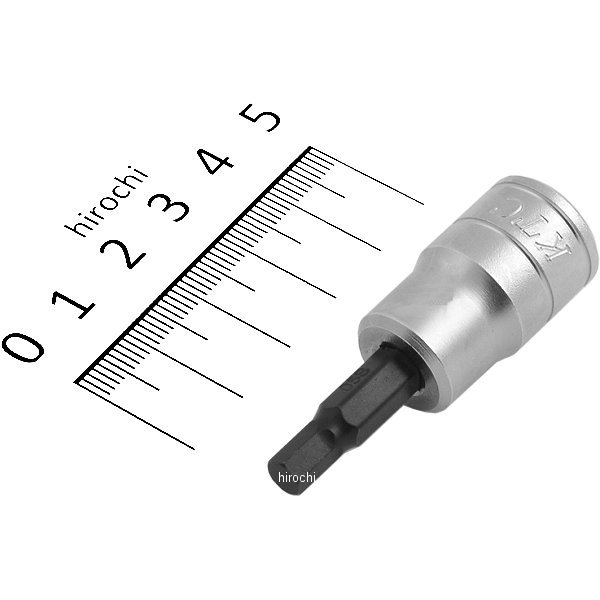 9.5sq ショートヘキサゴンビットソケット 5mm