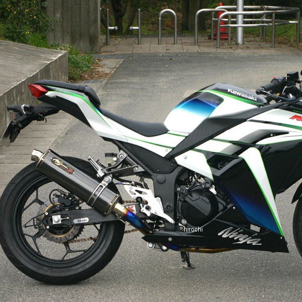 フルエキゾースト DLCチタン 2-1 13年 ニンジャ250 黒 DLCコーティング