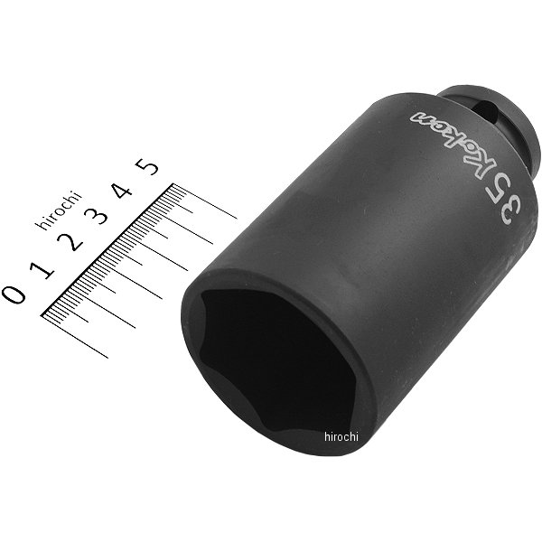 1/2インチsq 薄肉インパクトディープソケット 35mm