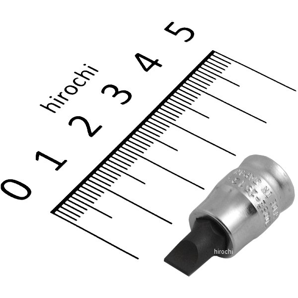Z-EAL 1/4"(6.35mm)SQ. マイナスビットソケット 全長25mm 1.0x5.5