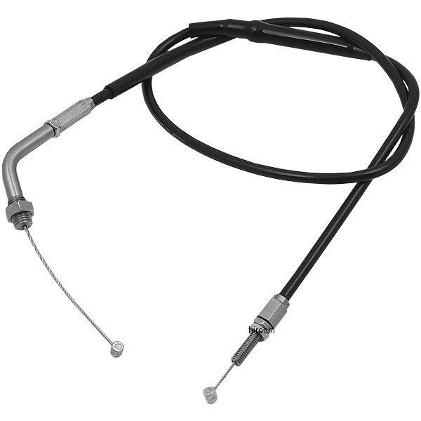 アジャスタブルスロットルワイヤー タイプ2 汎用 900mm ステンレス/黒