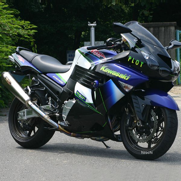 フルエキゾースト LOCK-ON 4-1-2SC 06年-08年 ZZR1400 チタン