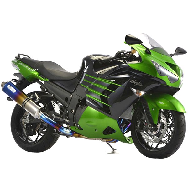 フルエキゾースト HEATチタン 4-1SC 12年-15年 ZX-14R ブルーグラデーション（陽極酸化処理）