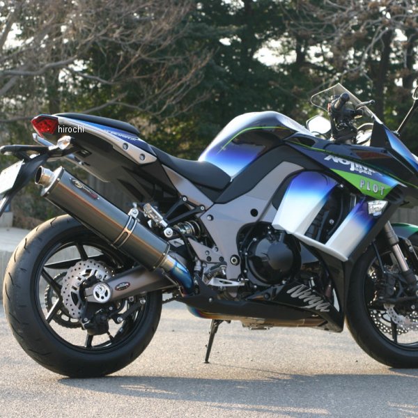 フルエキゾースト DLCチタン 4-1SC 14年 ニンジャ1000 黒(DLCコーティング)