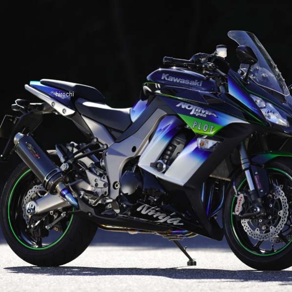 フルエキゾースト DLCチタン ツイン 4-1-2SC 14年 ニンジャ1000 黒(DLCコーティング)