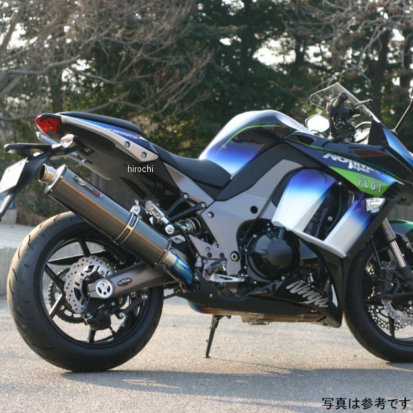 フルエキゾースト HEATチタン 4-1-2SC 14年 ニンジャ1000 ブルーグラデーション