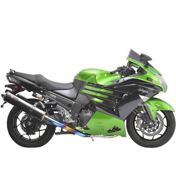 フルエキゾースト DLCチタン ツイン 4-1-2SC 16年 ZX-14R 黒(DLCコーティング)
