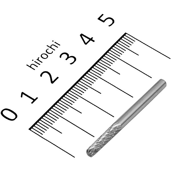 パワーツール アクセサリー 円筒形 研磨用バー 1/8インチ シャンク ドリル刃長さ 9/16インチ