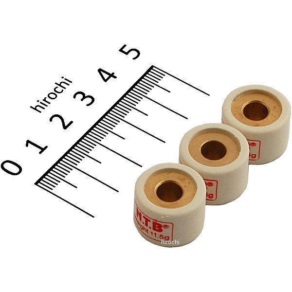 ウエイトローラー 06年以降 レッツ4、アドレスV50 17φ×12 11.5g Bタイプ 1セット3個入り