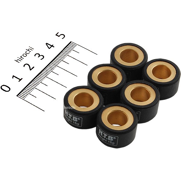 ウエイトローラー 03年以降 シグナスX、アクシスストリート 20φ×12 15.0g 1セット6個入り 5UA-E7632-10、4KP-17632-01