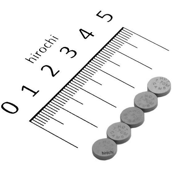 バルブシム(5個入り) 7.48mmX1.70mm