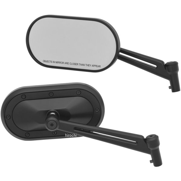 ミラー ヘビーインダストリー 黒 (左右ペア)