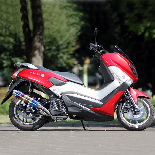 スリップオンマフラー パワーボックス フルS N-MAX155 チタンブルー