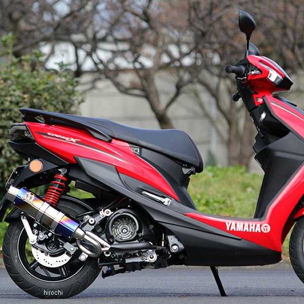 フルエキゾースト ピュアスポーツ S ゴールドエンブレム 16年以降 シグナスX、BWS125 チタンブルー