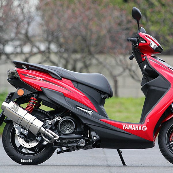 フルエキゾースト ピュアスポーツ オーバル ゴールドエンブレム 16年以降 シグナスX、BW'S125 ステンレスポリッシュ