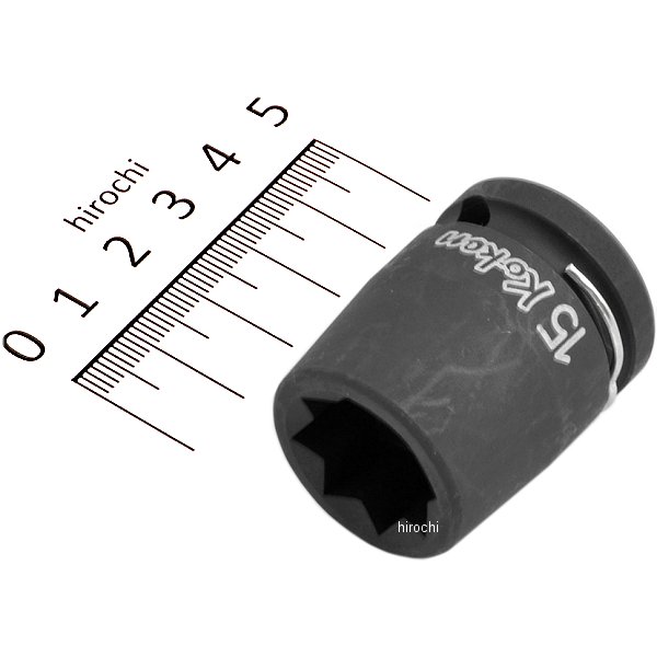 1/2インチsq インパクト2重4角ソケット 15mm