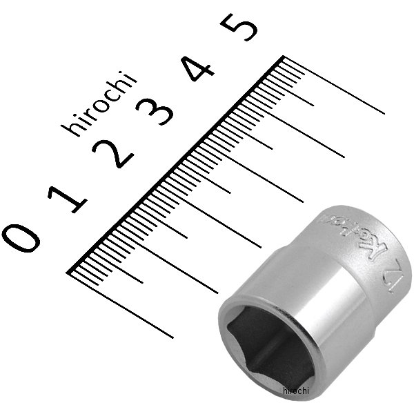 1/4インチsq 6角スタンダードソケット 12mm