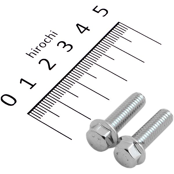 ホンダ純正タイプ フランジ六角ボルト ユニクロ M6x20 P1.0 2本入り