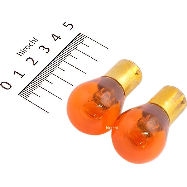 口金シングル球 12V21W 特殊ウインカー球 (オレンジ) (2個入り)