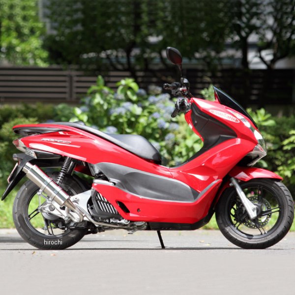 フルエキゾースト ピュアスポーツ S ゴールドエムブレム 13年以前 PCX150、14年以降 PCX125 ステンレス